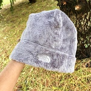 Gray North Face Beanie